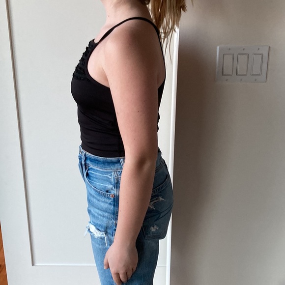Athleta black tank top size 12 girls - Picture 2 of 3